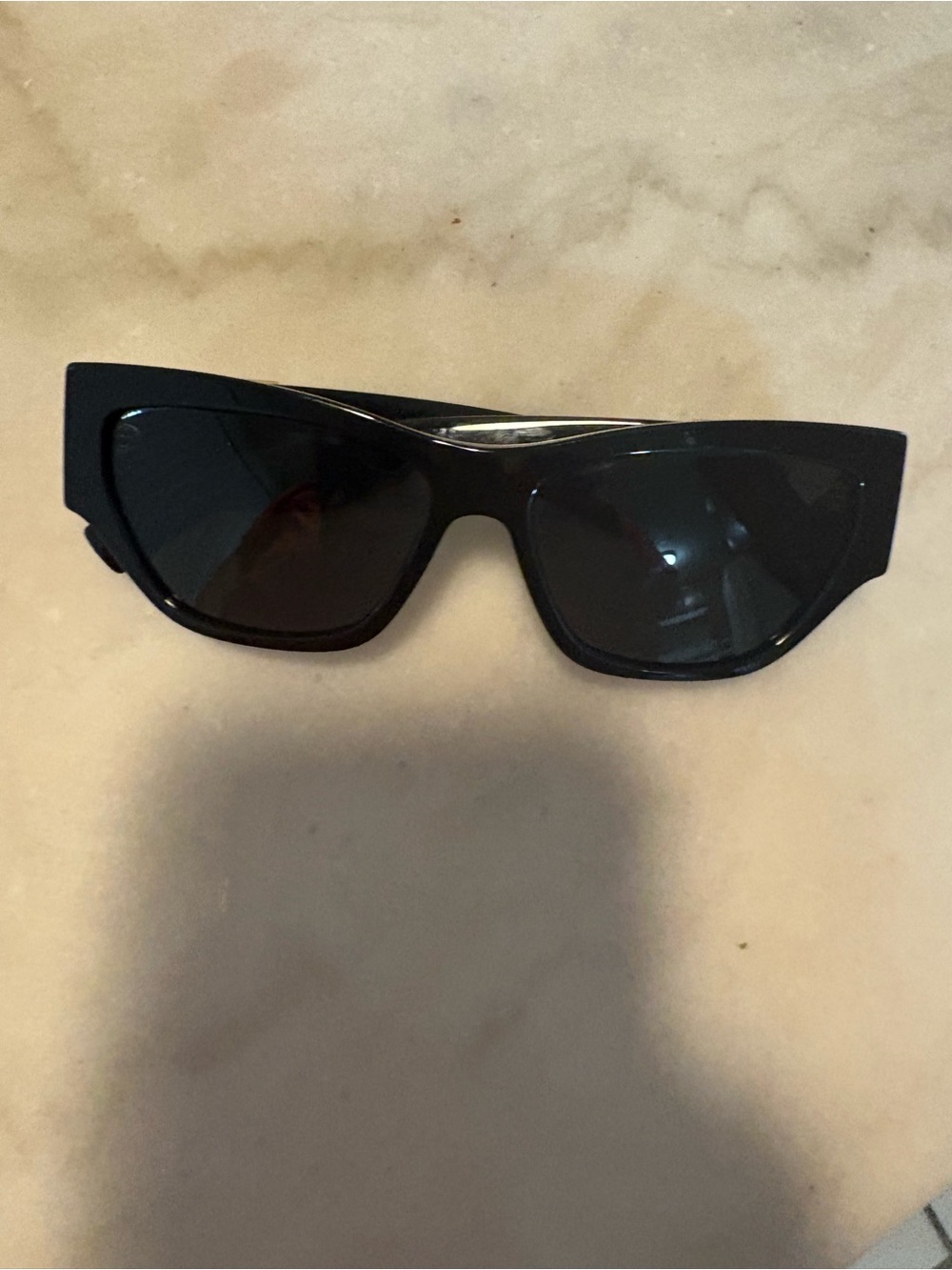 Versace Black Cat-Eye Women's Sunglasses
